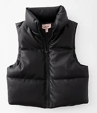 Girls - Pleather Puffer Vest