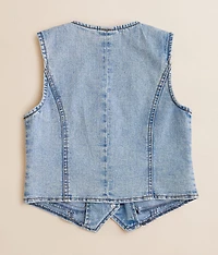 Girls - Washed Denim Stretch Vest