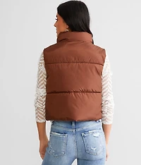 Cropped Puffer Vest