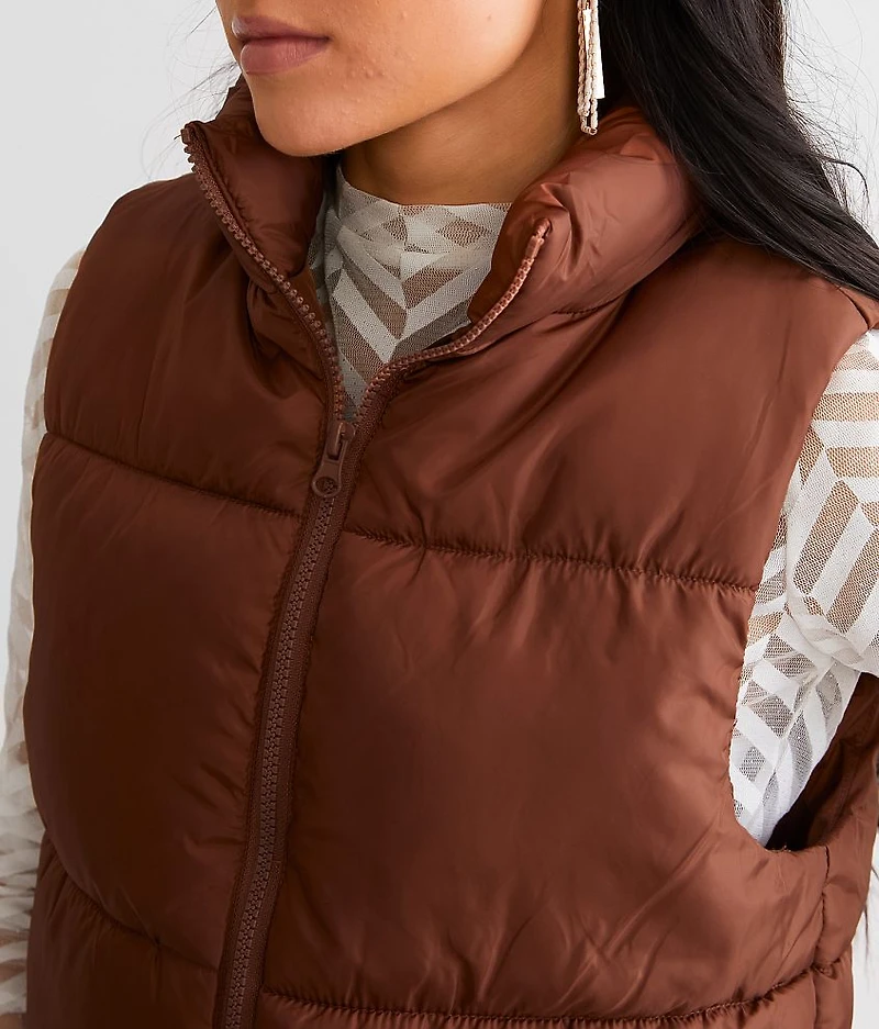 Cropped Puffer Vest
