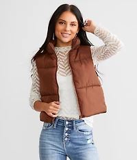 Cropped Puffer Vest