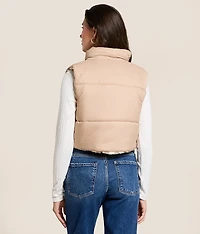 Checkered Reversible Cropped Vest