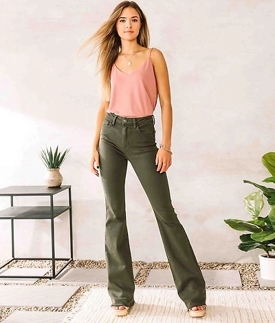 High Rise Flare Stretch Jean