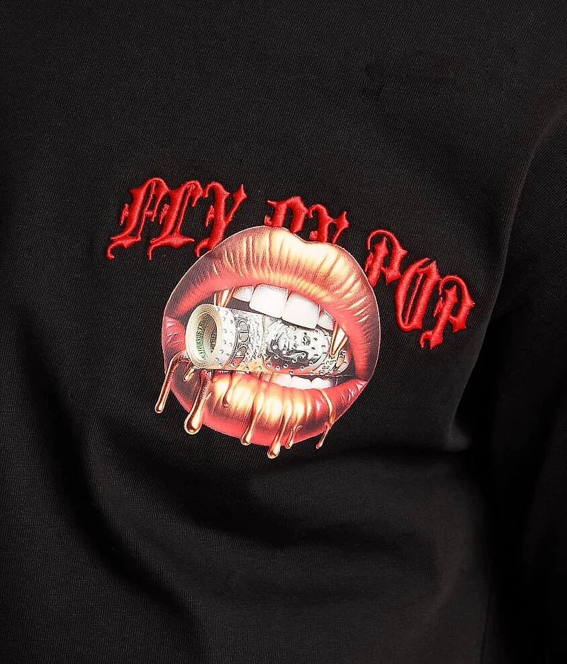 Golden Lips Oversized T-Shirt