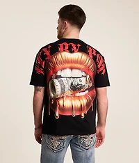 Golden Lips Oversized T-Shirt