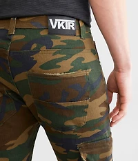 VKTR Stacked Camo Cargo Stretch Jean