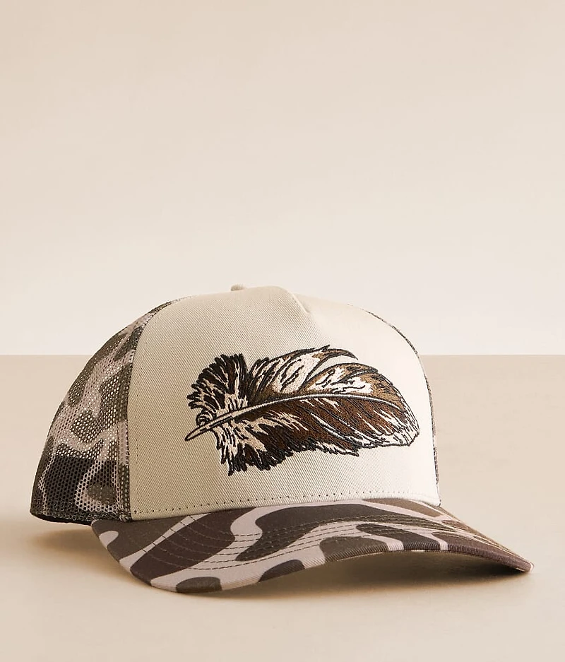 Mallard Feather Trucker Hat