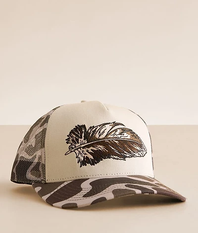 Mallard Feather Trucker Hat