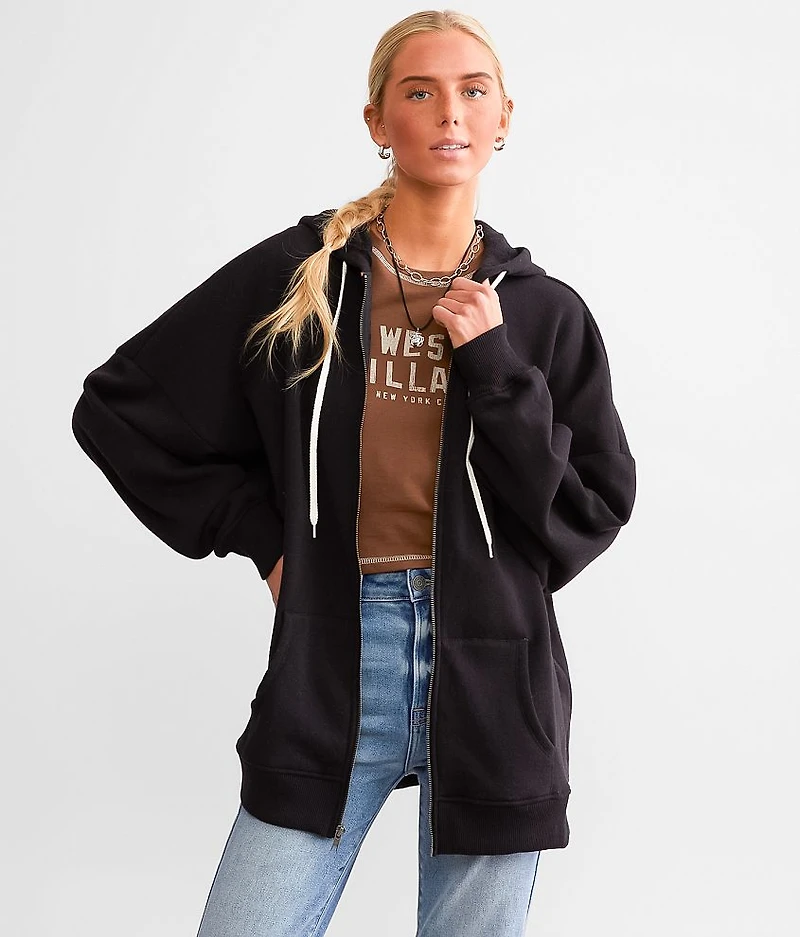 Drop Shoulder Hoodie - One