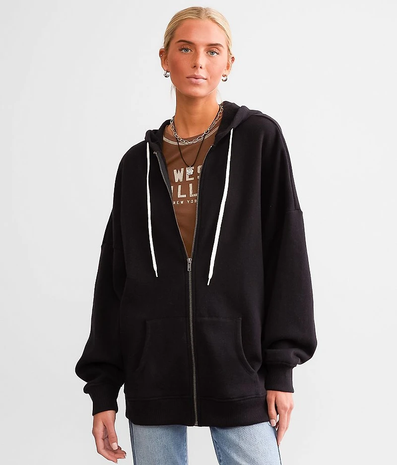 Drop Shoulder Hoodie - One
