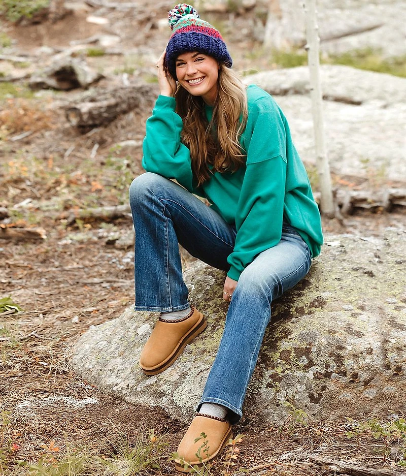 Pieced Reverse Fleece Pullover - One