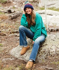 Pieced Reverse Fleece Pullover - One
