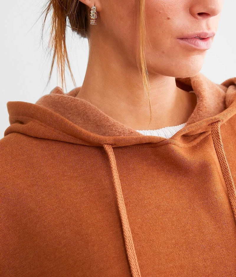 Cropped Boxy Hooded Sweatshirt
