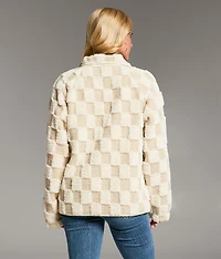 Checkered Sherpa Jacket