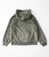 Girls - Fuzzy Quilted Hoodie