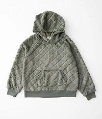 Girls - Fuzzy Quilted Hoodie