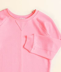 Girls - Raw Edge Neon Pullover