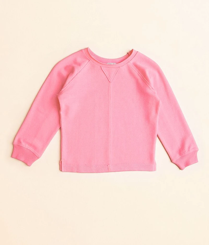 Girls - Raw Edge Neon Pullover