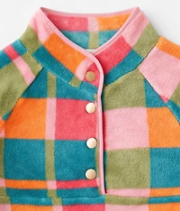 Girls - Quarter Snap Wubby Pullover