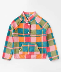 Girls - Quarter Snap Wubby Pullover