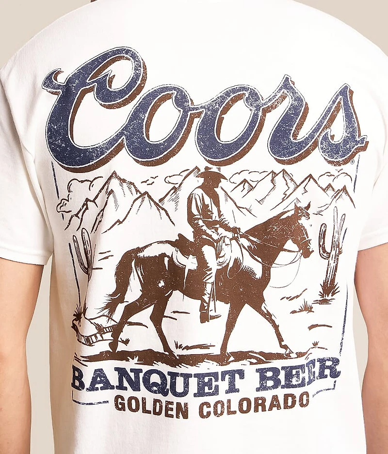 Coors Banquet Cowboy Scene T-Shirt