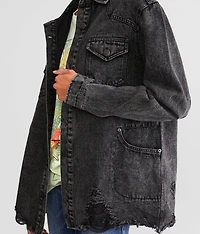 Distressed Denim Jacket