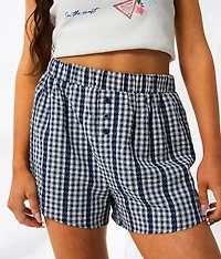Gingham Lace Boxer Short
