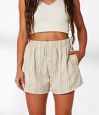 Gingham Lace Boxer Short