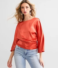 Satin Back Tie Top