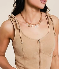 Washed Denim Tank Top