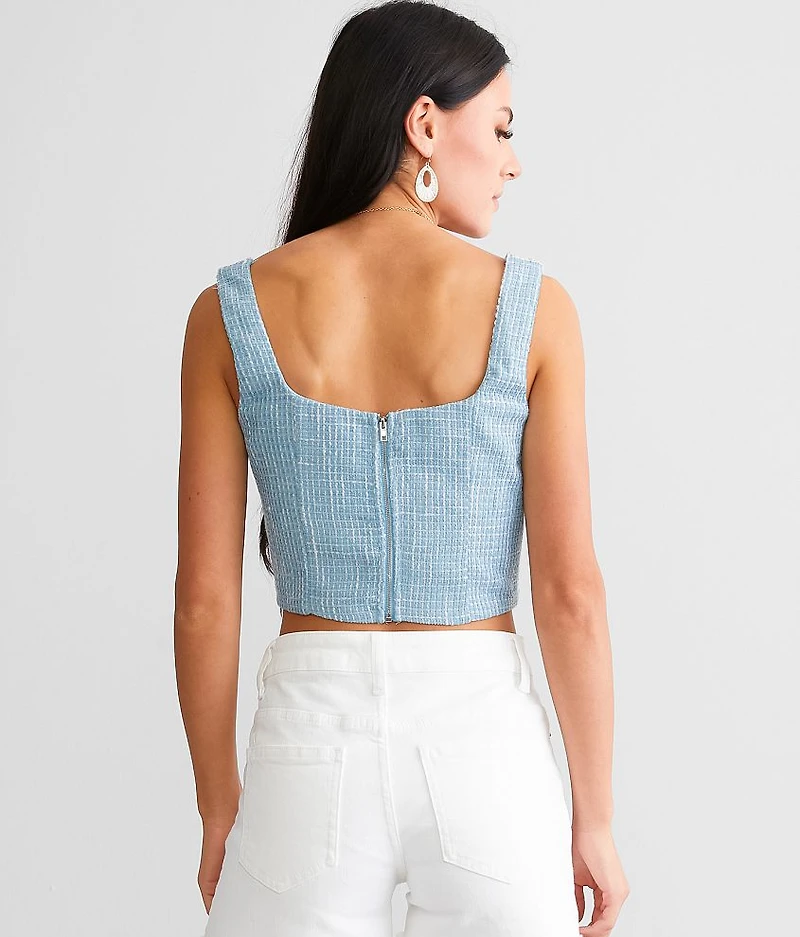 Tweed Corset Tank Top