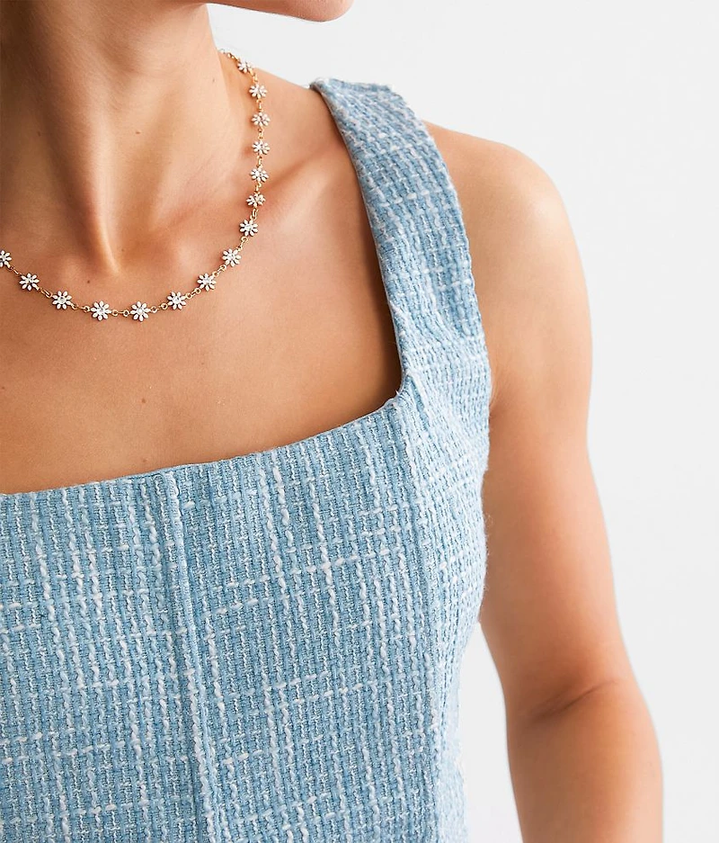 Tweed Corset Tank Top