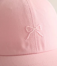 Embroidered Bow Hat