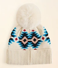 Southwestern Pom Beanie