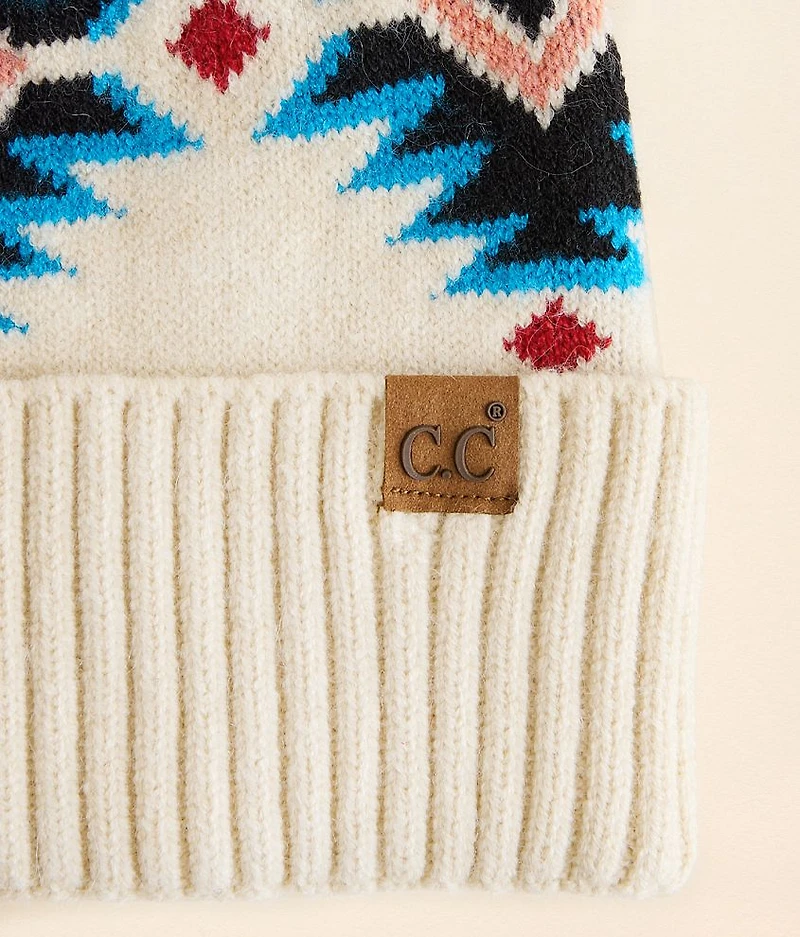 Southwestern Pom Beanie