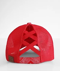 Bandana Print Ponytail Baseball Hat