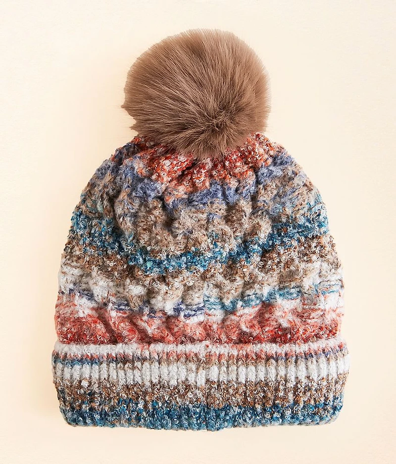 Textured Pom Beanie