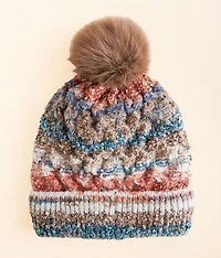 Textured Pom Beanie