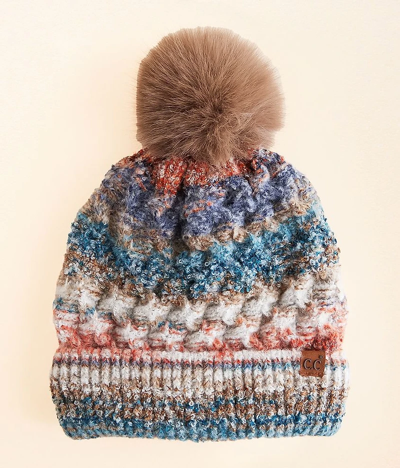 Textured Pom Beanie