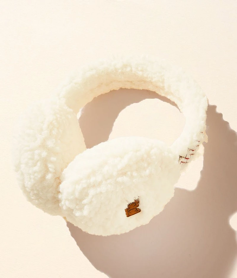 Embroidered Sherpa Earmuffs