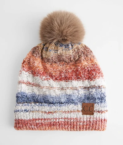 Nubby Striped Beanie
