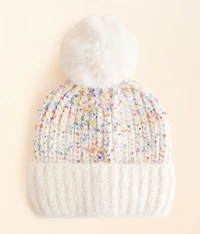 Confetti Pom Beanie