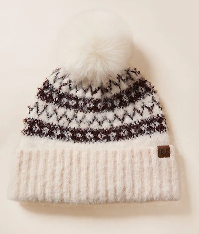 Ribbed Trim Beanie