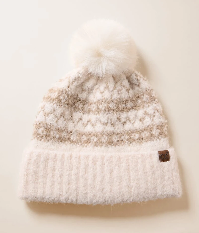 Ribbed Trim Beanie