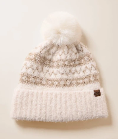 Ribbed Trim Beanie