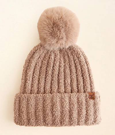 Chenille Pom Beanie