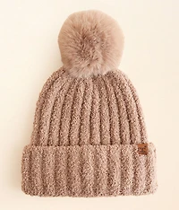 Chenille Pom Beanie