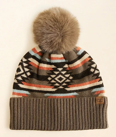 Southwestern Pom Beanie