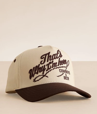 That's Why I'm Here Baseball Hat
