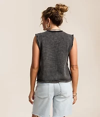 Washed Sweater Vest